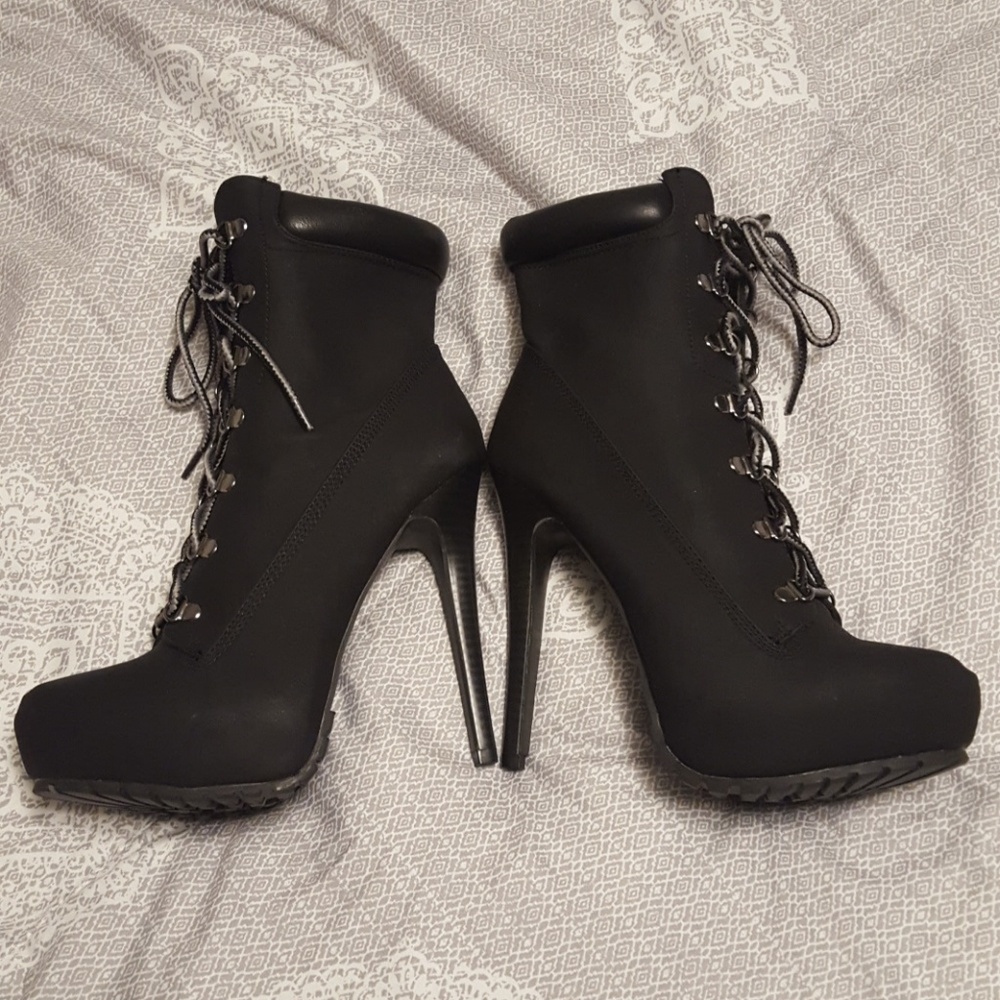 High Heel Ankle Boots Sz 9